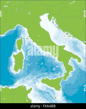 Italienischen Republik Karte Stock Vektor