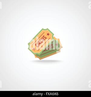 Zirkus-Tickets-Vorlage Stock Vektor