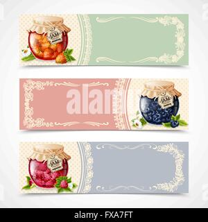 Jam Banner-set Stock Vektor