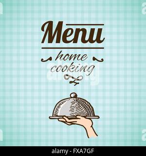Restaurant-Menü-Design-Skizze Stock Vektor