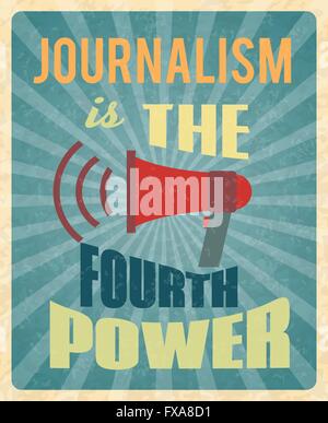 Journalismus-Plakat Stock Vektor