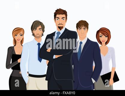 Gruppe von Geschäftsleuten Stock Vektor