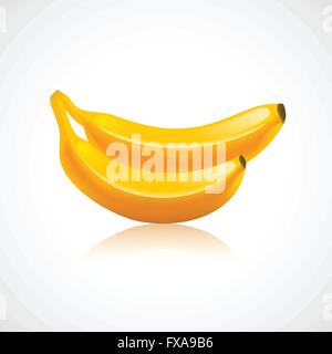 Banane-Früchte-Symbol Stock Vektor
