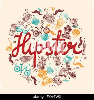 Hipster-Hintergrund Stock Vektor
