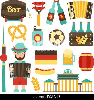 Deutschland-Reise-set Stock Vektor