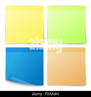 Papier Sticker set Stock Vektor