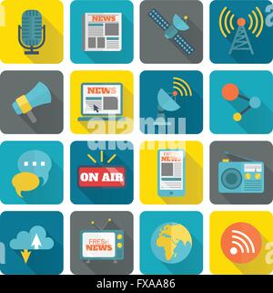 Satz von Media-icons Stock Vektor