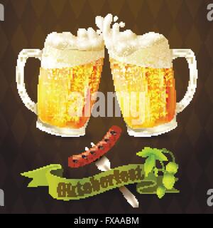 Bierkrug Oktoberfest-Plakat Stock Vektor