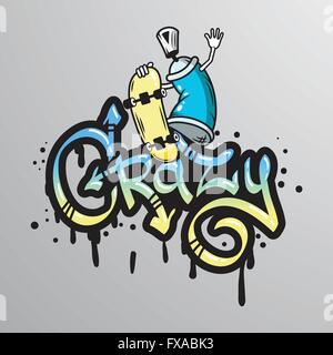Graffiti-Wortzeichen print Stock Vektor