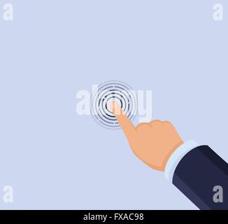 Hand-Touch-screen Stock Vektor