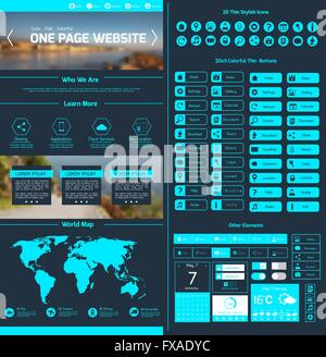 Website-Design-Templates Stock Vektor