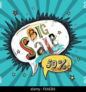 Verkauf-Sprechblase Stock Vektor