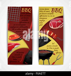 BBQ-Banner-set Stock Vektor