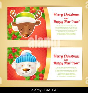 Christmas Banner horizontal Stock Vektor