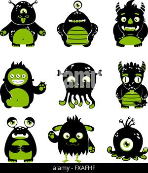 Süße Monster set Stock Vektor