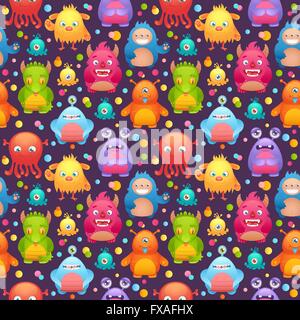 Süße Monster set Stock Vektor