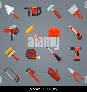 Bau-Reparatur-tools Stock Vektor