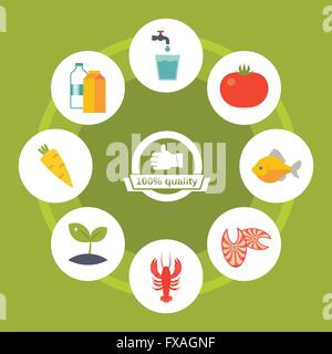 Qualitätssicherungskonzept Stock Vektor