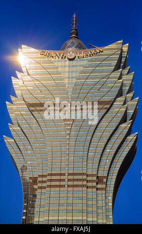 Casino und Hotel Grand Lisboa in Macao, China, Asien Stockfoto