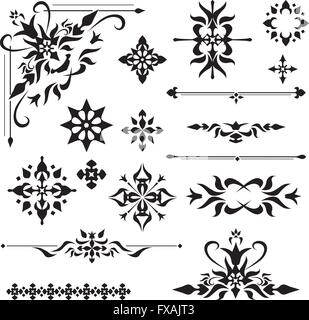 Dekorative Gestaltungselemente Stock Vektor