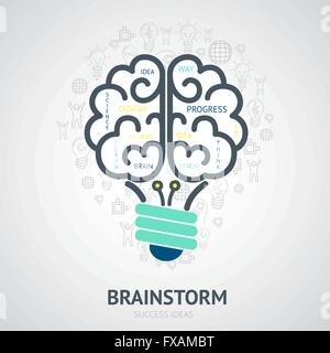 Idee-Design-Konzept Stock Vektor