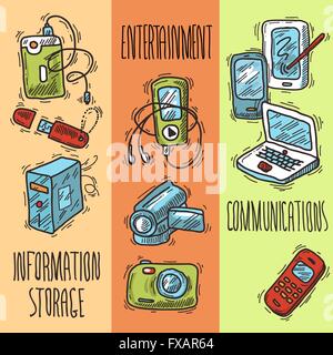 Mobile Geräte-Banner Stock Vektor