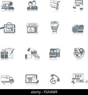 Einkaufen E-Commerce-Symbol Stock Vektor