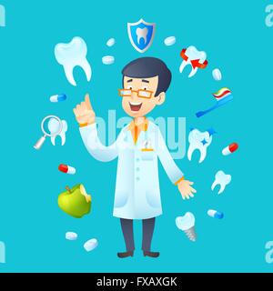 Zahnmedizin Concept Illustration Stock Vektor