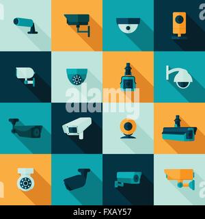 Security-Kamera-Symbol Stock Vektor