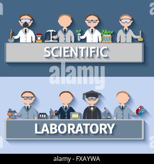 Wissenschaftler im Labor Stock Vektor
