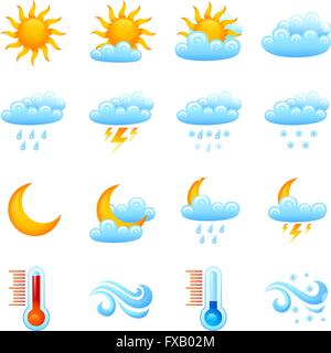 Wetter-Icon-Set Stock Vektor