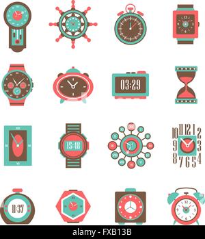 Uhr-Icon-Set Stock Vektor