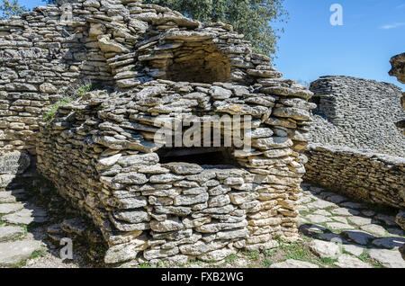 LE VILLAGE DES BORIES, GORDES, VAUCLUSE 84 FRANKREICH Stockfoto