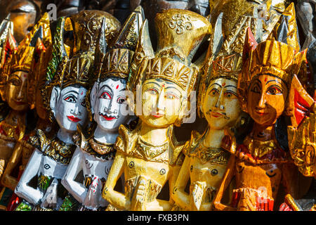 Dekorationsfiguren. Tirtha Empul Tempel. Bali. Indonesien, Asien. Stockfoto