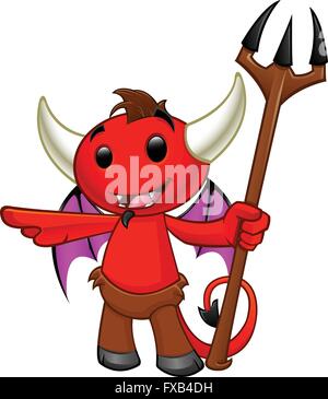 Ein Cartoon Illustration einer zwei Kawaii-Stil-Einhörner Aufbäumen. Stock Vektor