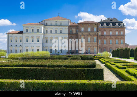 Der königliche Palast von Venaria, eine der Residenzen des Königshauses Savoyen, in die UNESCO-Liste des Weltkulturerbes aufgenommen Stockfoto