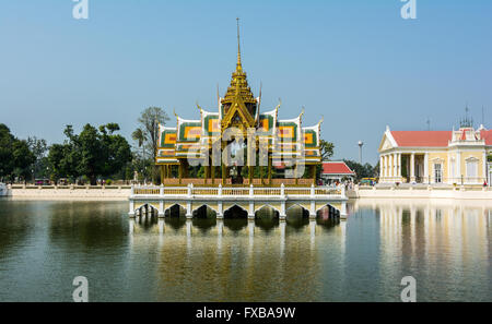 Bang Pa-In Palace Aisawan Thiphya-Art-Divine Sitz der persönlichen Freiheit, in der Nähe von Bangkok, Thailand Stockfoto