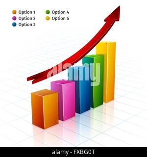 Business Grafik 3d Stock Vektor