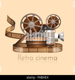 Retro-Film Illustration Stock Vektor