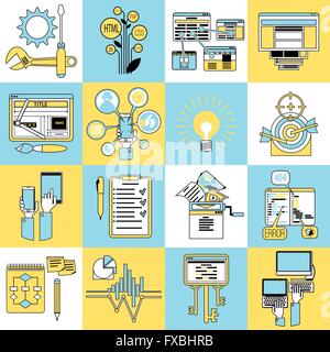 SEO Symbole Setzleitung Stock Vektor