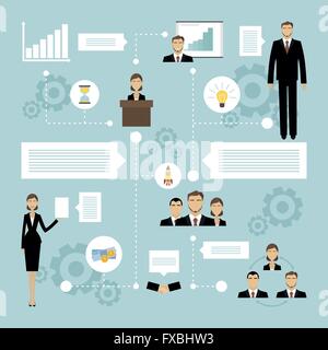 Business-Meeting-Konzept Stock Vektor