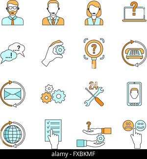 Support für Icons set Stock Vektor