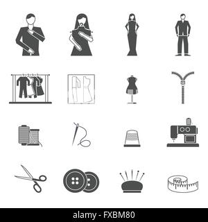 Mode-Designer Tools Icon-set Stock Vektor