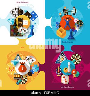 Spiele-Design-Set Stock Vektor
