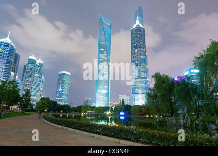 Wolkenkratzer in Shanghai Stockfoto