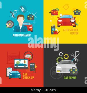 Auto-Mechaniker-Set Stock Vektor