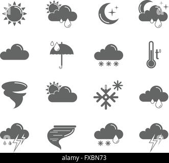 Wetter-Icons Set Stock Vektor