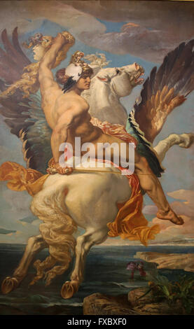 Perseus Reiten Pegasus, 1869 von dem französischen Maler Paul Joseph Blanc (1846-1904). Musée d ' Orsay. Paris. Frankreich. Stockfoto