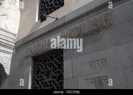 Indien Haus Sitz des indischen Hochkommissariat in London-England-UK-Vereinigtes Königreich Stockfoto