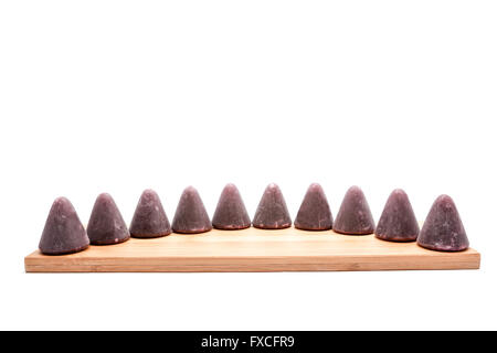 Diese Pyramidenform eine Cuberdons ist eine sehr leckere Süßigkeit aus Gent Stockfoto